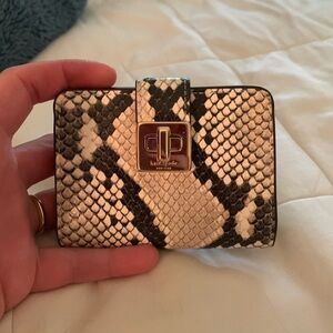 Phoebe Snake Embossed Small Card Holder